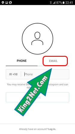 ساخت اکانت اینستاگرام بدون ایمیل و شماره تلفن